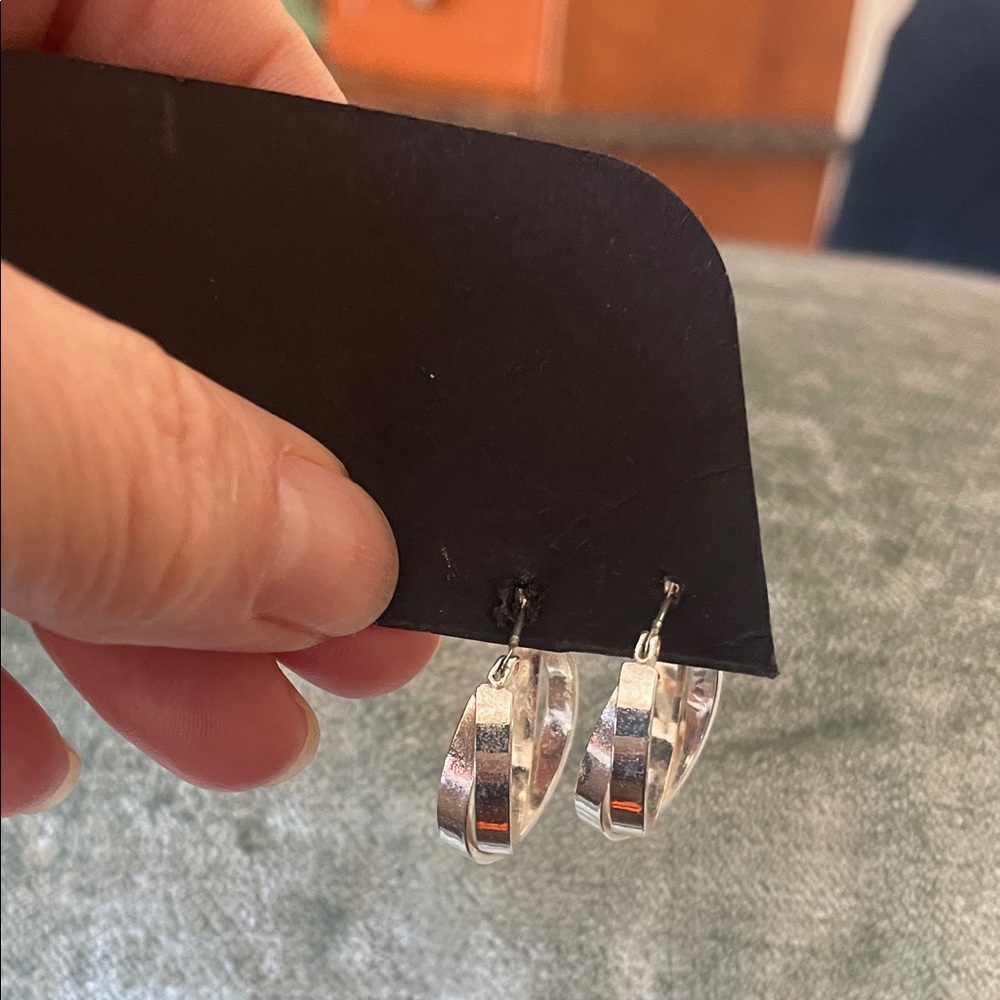Elegant Silver Hoop Earrings